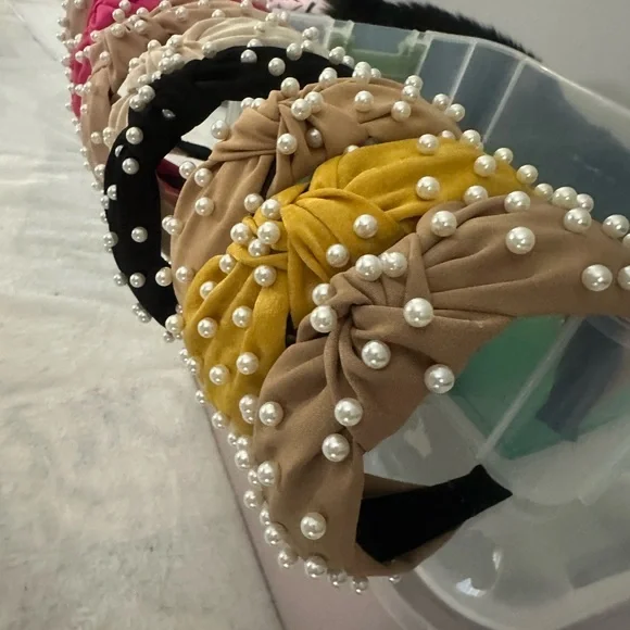 Headbands NEW Pearl Embellished - Picture 5 of 5